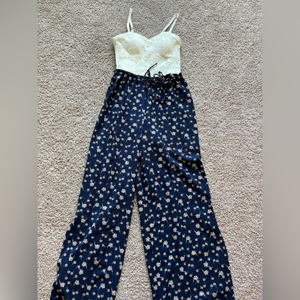 As U Wish Romper Women’s size S Lace Top